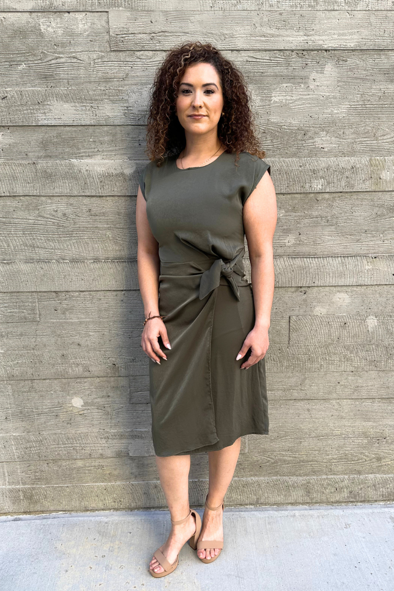 Olive Green Dress
