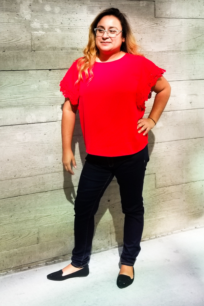 Plus size red dressy tops hotsell