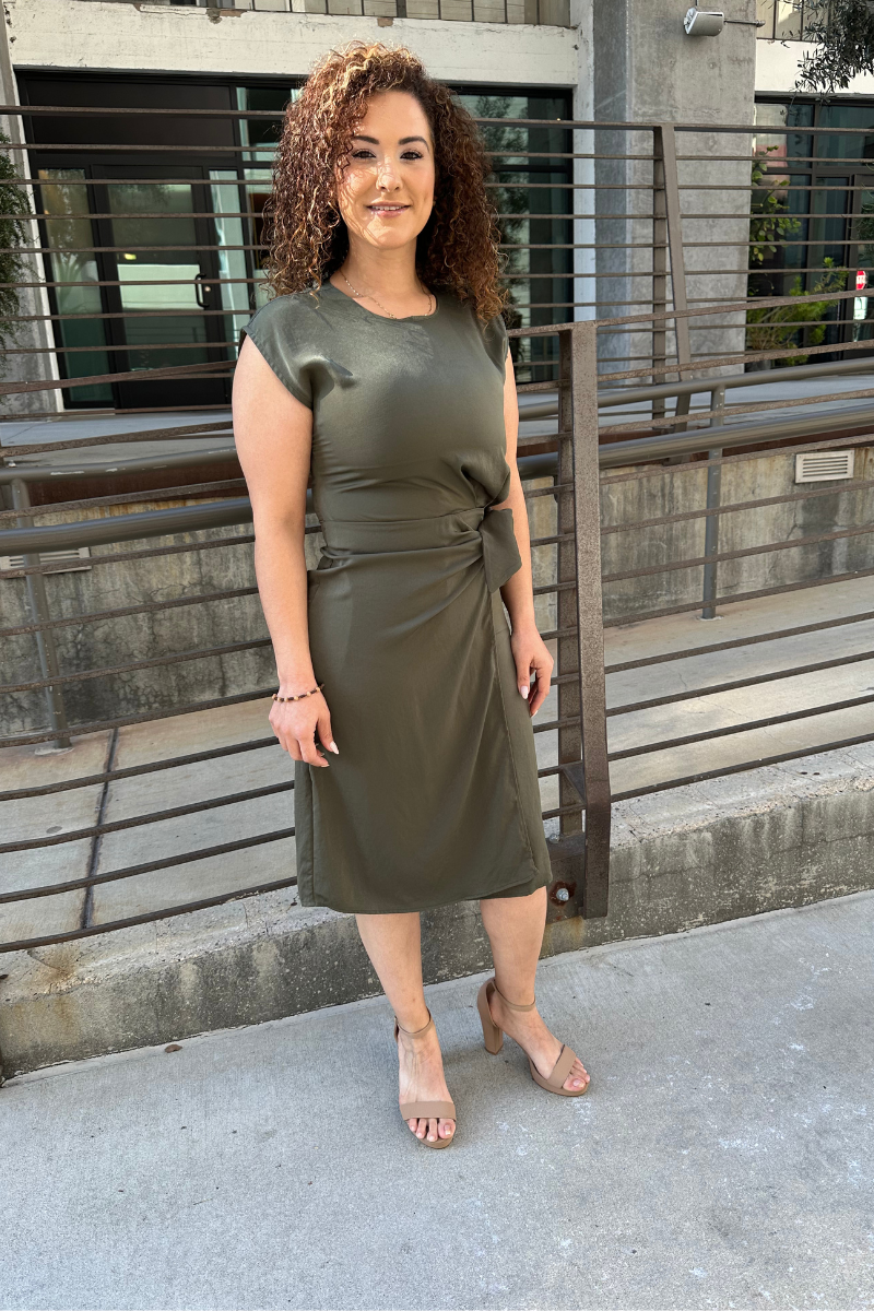 Olive Green Dress