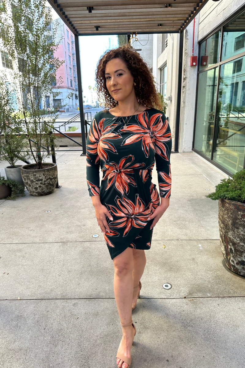 Green Floral Dress