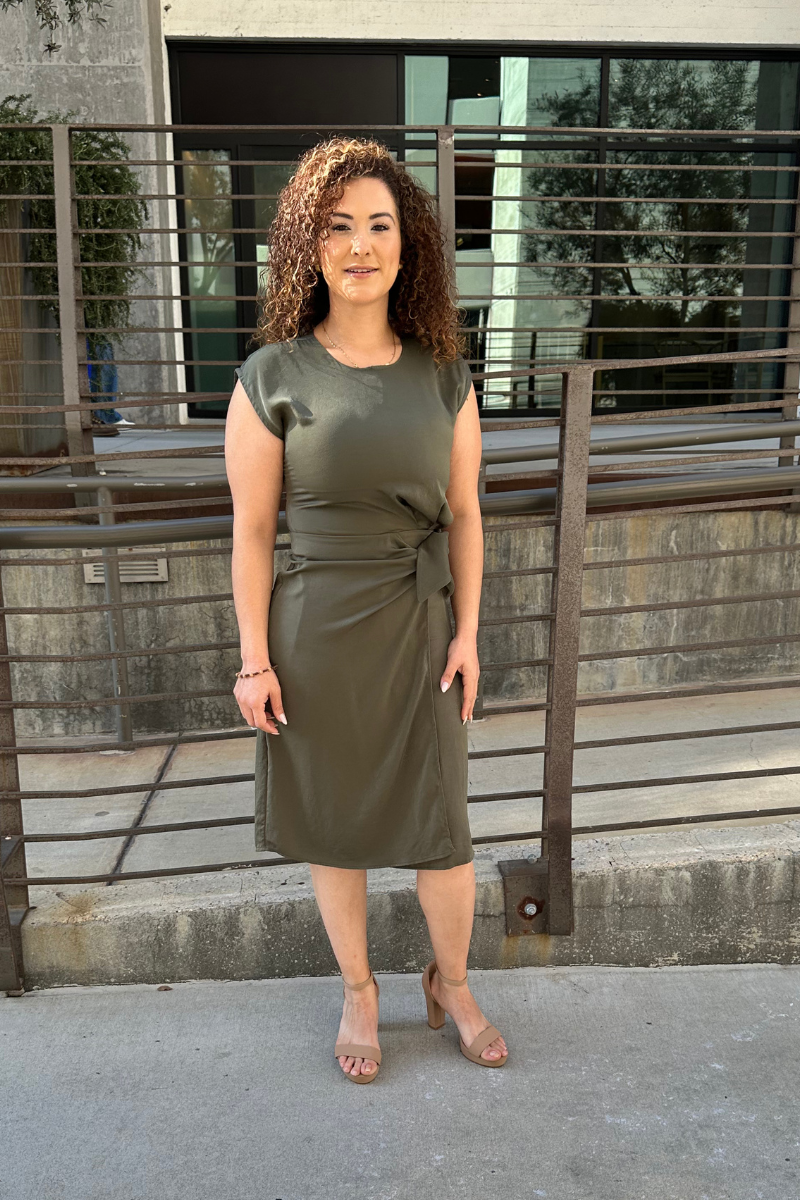 Olive Green Dress