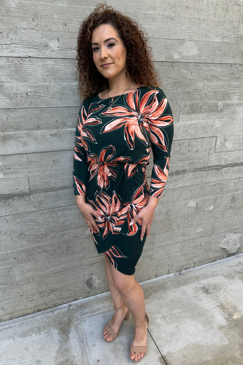 Green Floral Dress
