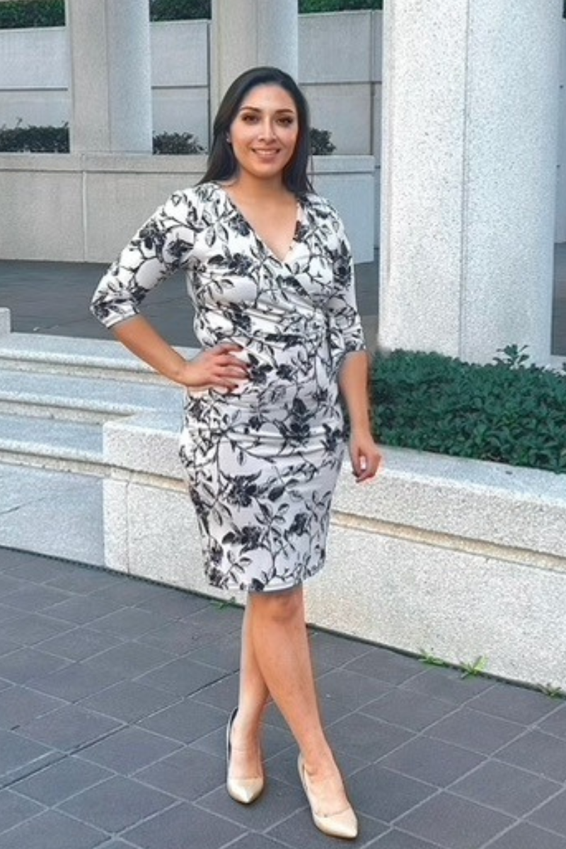 woman floral dress Floral Dress – Vivacious