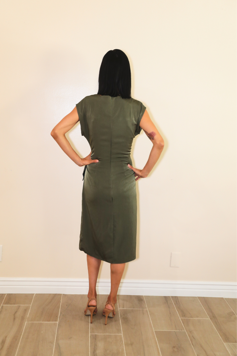 Olive Green Dress